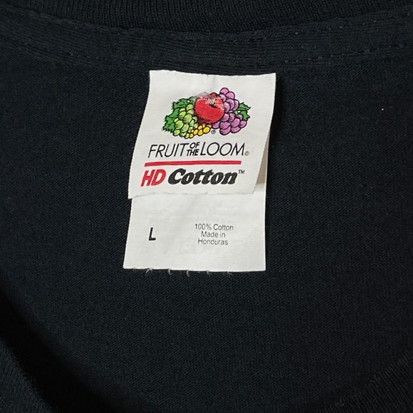 Halloween T-shirt Mean Green Pumpkin Face Scary Road Haunted House Bats Size L - Picture 5 of 6